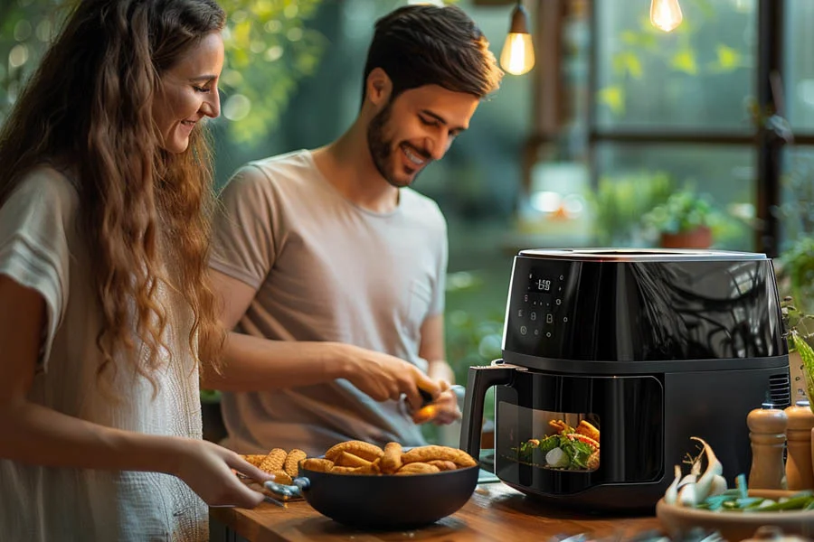 a large air fryer