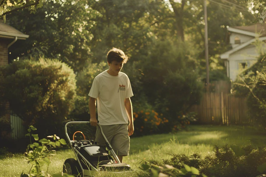 small battery lawn mower